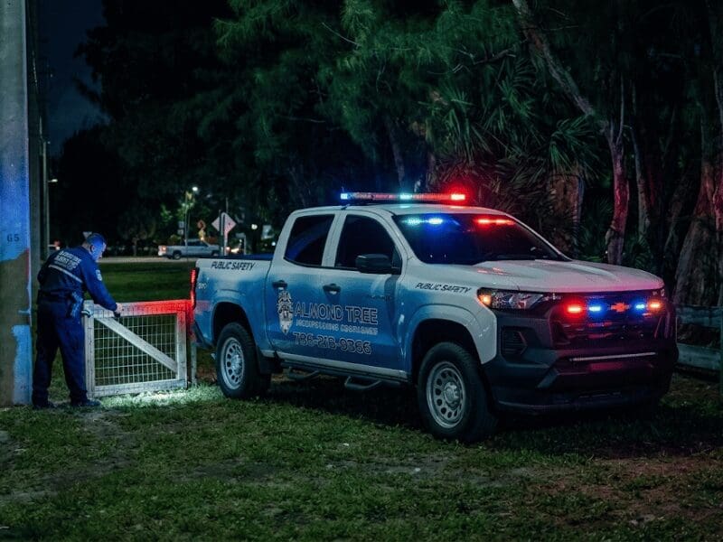 Night time patrol vehicle