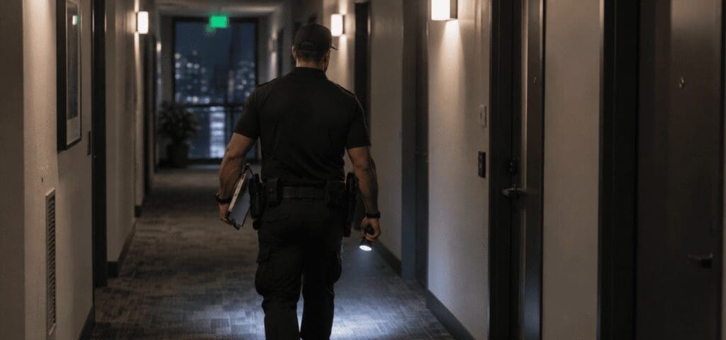 fire watch patrol high rise corridor